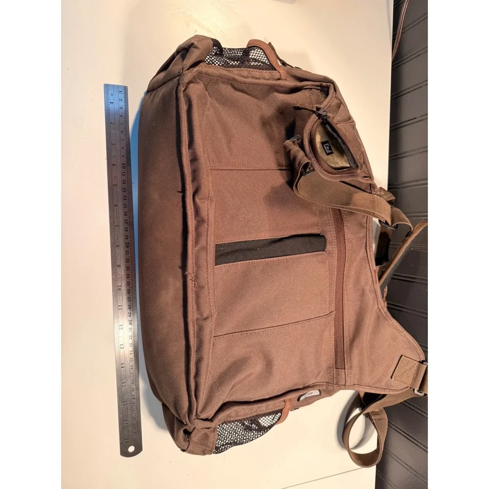 OGIO Hip Hop Messenger Bag Brown Plaid Tech Laptop Shoulder Bag Organizer